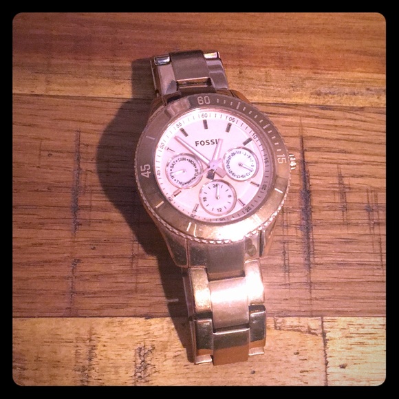 Fossil Jewelry - Rose gold tone fossil watch